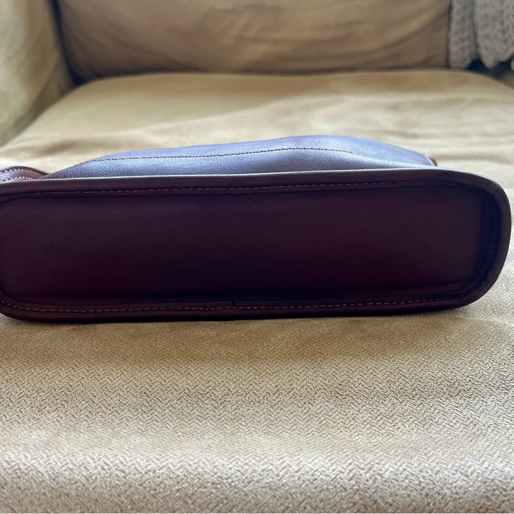 Coach Brown Demi Bleeker Leather Wristlet - Picture 2 of 4